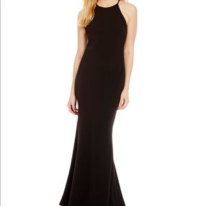 Black Calvin Klein evening gown